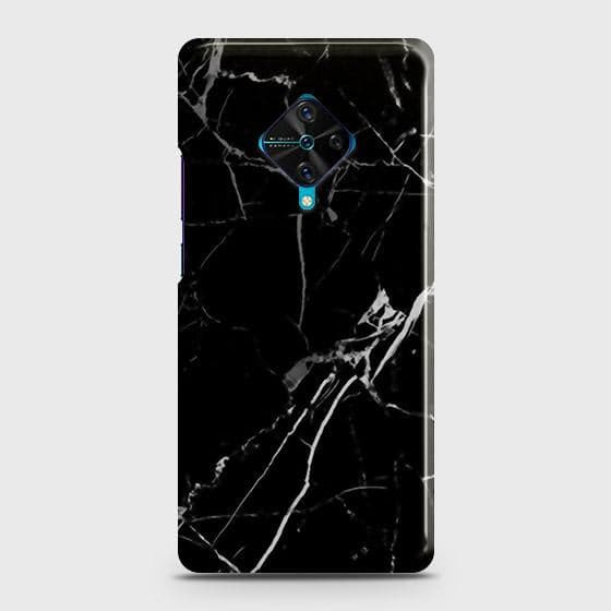 Vivo Y51 (2020 September) Cover - Black Modern Classic Marble Printed Hard Case with Life Time Colors Guarantee (3) ( Fast delivery )