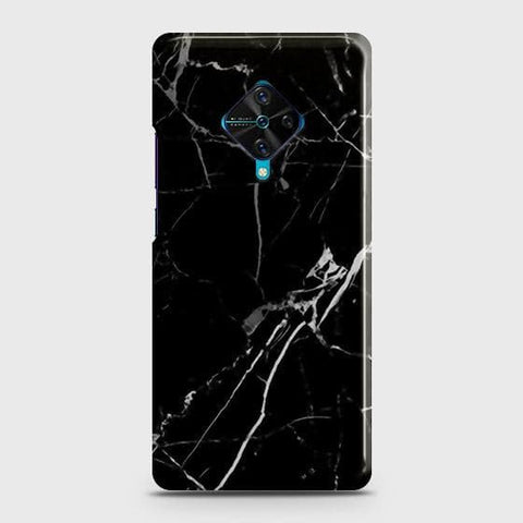 Vivo Y51 (2020 September) Cover - Black Modern Classic Marble Printed Hard Case with Life Time Colors Guarantee (3) ( Fast delivery )