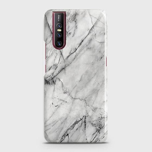 Vivo V15 Pro Cover - Matte Finish - Trendy White Floor Marble Printed Hard Case with Life Time Colors Guarantee (Fast Delivery)