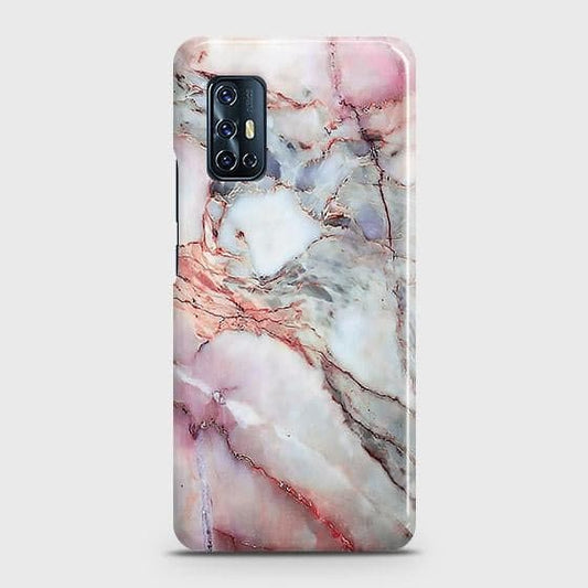 Vivo V19 Neo Cover - Violet Sky Marble Trendy Printed Hard Case with Life Time Colors Guarantee ( Fast Delivery )