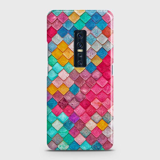Vivo V17 Pro Cover - Chic Colorful Mermaid Printed Hard Case with Life Time Colors Guarantee ( Fast Delivery )