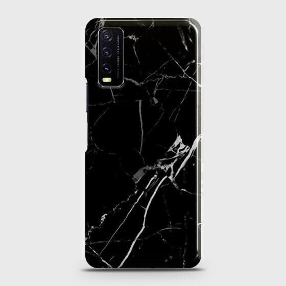 Vivo Y20i Cover - Black Modern Classic Marble Printed Hard Case with Life Time Colors Guarantee B (38) 1 ( Fast Delivery )