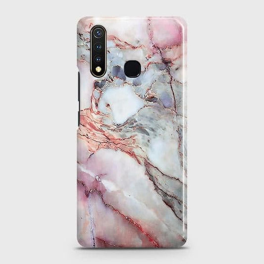 Vivo Y19 Cover - Violet Sky Marble Trendy Printed Hard Case with Life Time Colors Guarantee ( Fast Delivery )