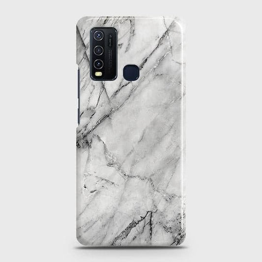 Vivo Y50 Cover - Matte Finish - Trendy White Marble Printed Hard Case with Life Time Colors Guarantee B (33) 1 ( Fast delivery )