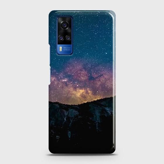Vivo Y53s Cover - Matte Finish - Embrace Dark Galaxy  Trendy Printed Hard Case with Life Time Colors Guarantee(B39) ( Fast Delivery )