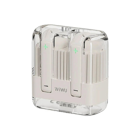 WiWU T21 TWS Crystal Wireless Stereo Earbuds - White