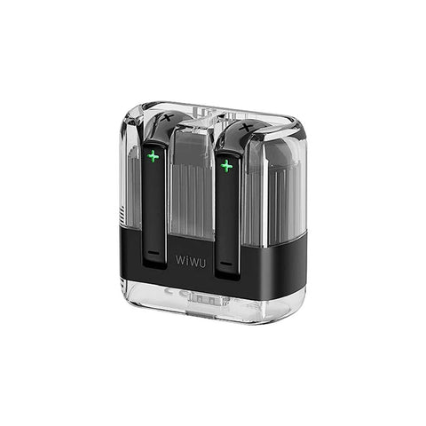 WiWU T21 TWS Crystal Wireless Stereo Earbuds - Black