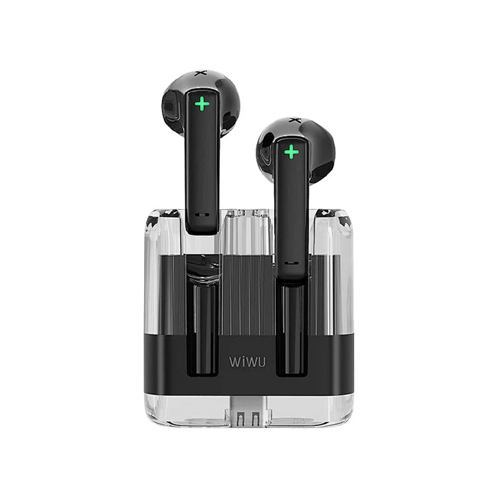 WiWU T21 TWS Crystal Wireless Stereo Earbuds - Black