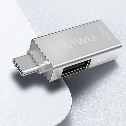 Wiwu T02 Type-C to 2 x 3.0 USB - Silver