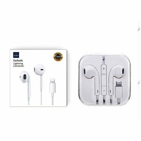 Wiwu 302 Lightning In-Ear Earbuds Handsfree - White