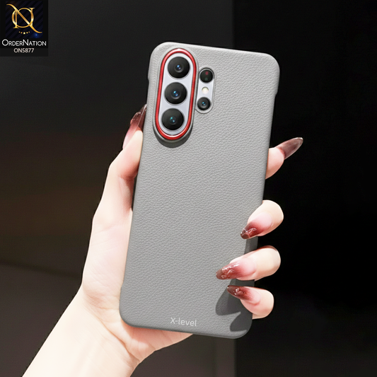 Samsung Galaxy S26 Ultra Cover - Gray - New X-LEVEL-CLASSIC NOBLE SKIN- Luxury Matte Finish Mobile Back Cover | Shockproof & Lightweight