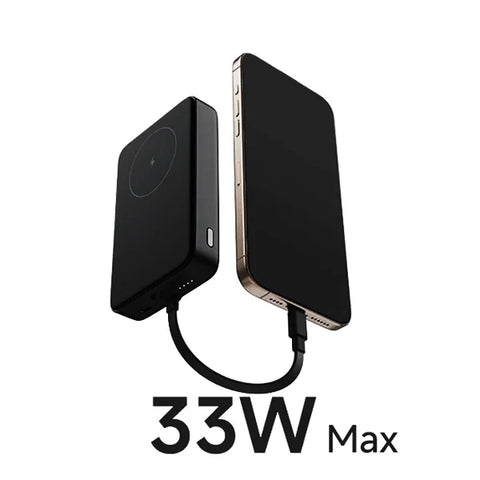 Xiaomi 33W Magnetic Power Bank 10000(Integrated cable) - Dark Grey