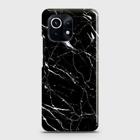 Xiaomi Mi 11 Lite Cover - Trendy Black Marble Printed Hard Case with Life Time Colors Guarantee (Fast Delivery)