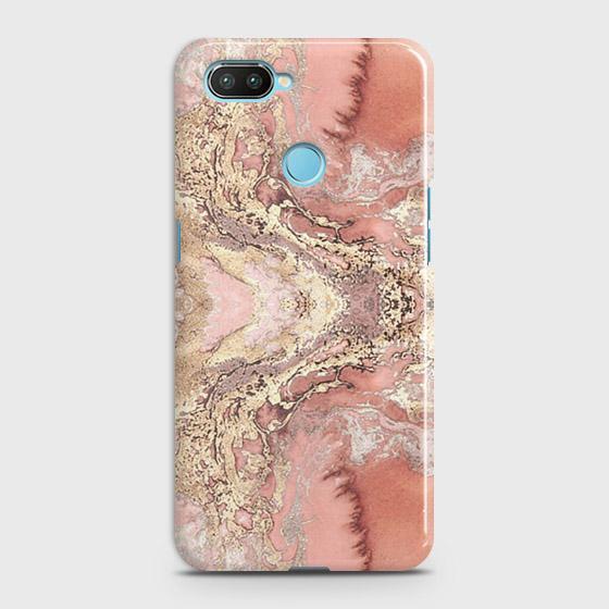 Xiaomi Mi 8 Lite Cover - Trendy Chic Rose Gold Marble Printed Hard Case with Life Time Colors Guarantee (B32) 1 ( Fast Delivery )
