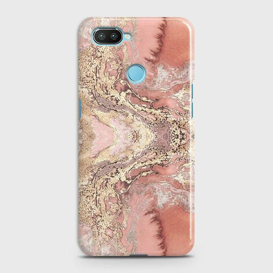 Xiaomi Mi 8 Lite Cover - Trendy Chic Rose Gold Marble Printed Hard Case with Life Time Colors Guarantee (B32) 1 ( Fast Delivery )