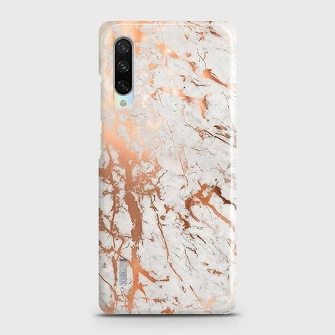 Xiaomi Mi A3 Cover - In Chic Rose Gold Chrome Style Printed Hard Case with Life Time Colors Guarantee b53 ( Fast Delivery )