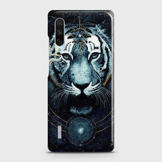 Xiaomi Mi CC9 Cover - Vintage Galaxy Tiger Printed Hard Case with Life Time Colors Guarantee ( Fast Delivery )