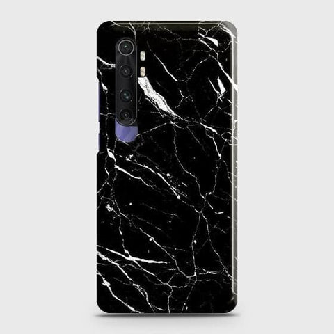 Xiaomi Mi Note 10 Lite Cover ( Some Extra Space in Camera Hole) - Trendy Black Marble Printed Hard Case with Life Time Colors Guarantee ( Fast Delivery )