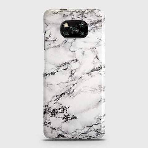 Xiaomi Poco X3 Pro Cover - Matte Finish - Trendy Mysterious White Marble Printed Hard Case with Life Time Colors Guarantee ( Fast Delivery )