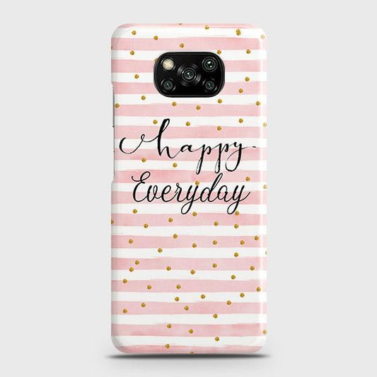Xiaomi Poco X3 Cover - Trendy Happy Everyday Printed Hard Case with Life Time Colors Guarantee ( Fast Delivery )