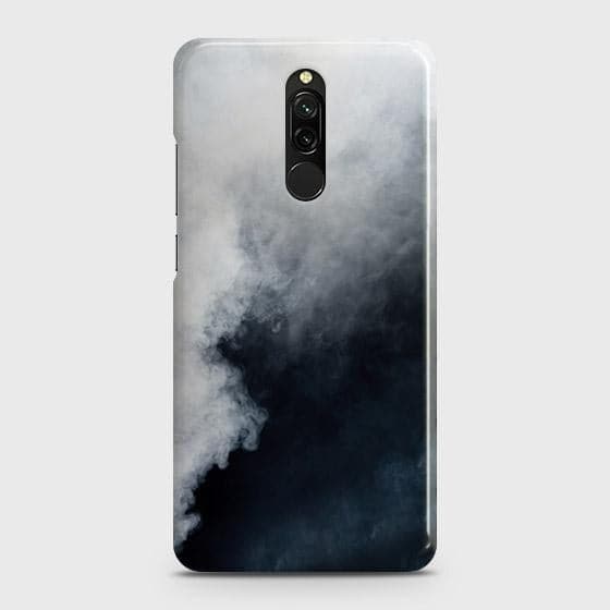 Xiaomi Redmi 8 Cover - Matte Finish - Trendy Misty White and Black Marble Printed Hard Case with Life Time Colors Guarantee ( Fast Delivery )