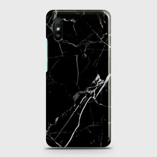 Xiaomi Redmi 9i Cover - Black Modern Classic Marble Printed Hard Case with Life Time Colors Guarantee (Fast Delivery)