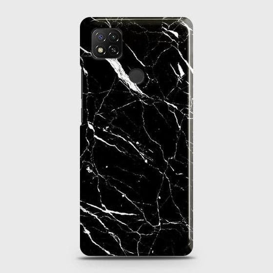 Xiaomi Redmi 9C Cover - Trendy Black Marble Printed Hard Case with Life Time Colors Guarantee b62 ( Fast Delivery )
