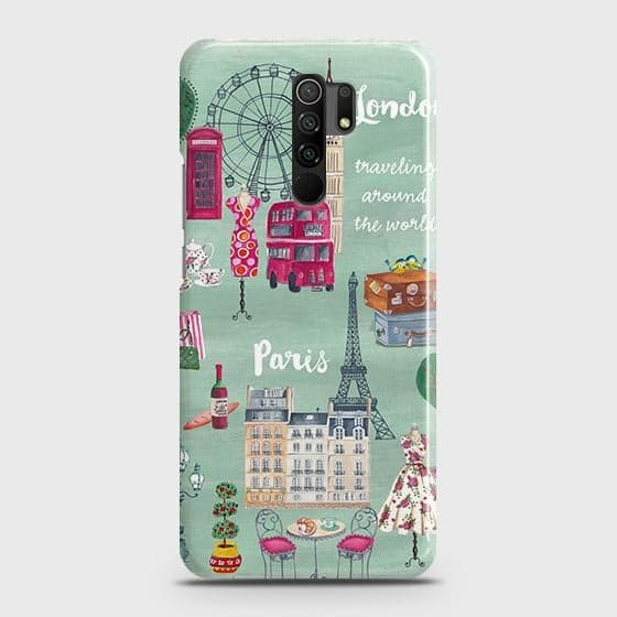 Xiaomi Redmi 9 Cover - Matte Finish - London, Paris, New York ModernPrinted Hard Case with Life Time Colors Guarantee (Fast Delivery)