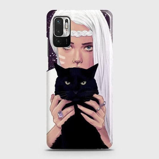 Xiaomi Redmi Note 10 5G Cover - Trendy Wild Black Cat Printed Hard Case with Life Time Colors Guarantee b50 ( Fast Delivery )