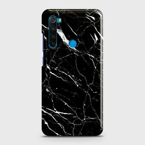 Xiaomi Redmi Note 8 2021 Cover - Trendy Black Marble Printed Hard Case with Life Time Colors Guarantee B80 ( Fast Delivery )