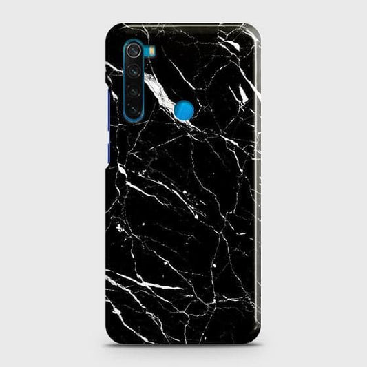 Xiaomi Redmi Note 8 Cover - Trendy Black Marble Printed Hard Case with Life Time Colors Guarantee B80 ( Fast Delivery )