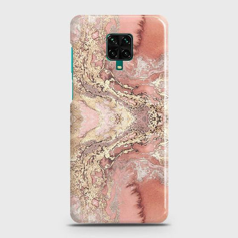 Xiaomi Redmi Note 9S Cover - Trendy Chic Rose Gold Marble Printed Hard Case with Life Time Colors Guarantee (Fast Delivery)