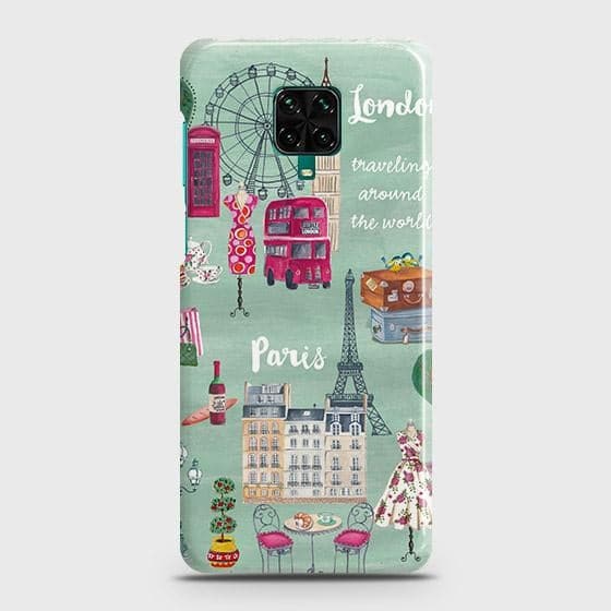 Xiaomi Redmi Note 9S Cover - Matte Finish - London, Paris, New York Modern Printed Hard Case with Life Time Colors Guarantee (Fast Delivery)