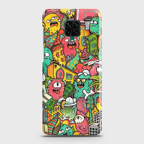 Xiaomi Redmi Note 9 Pro Cover - Matte Finish - Candy Colors Trendy Sticker Collage Printed Hard Case with Life Time Colors Guarantee ( Fast Delivery )