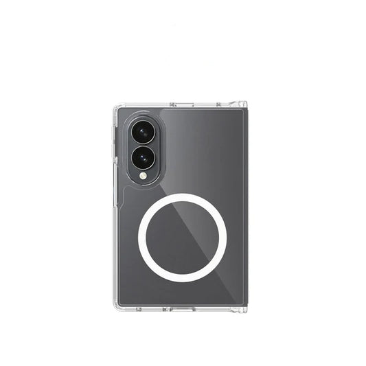 Samsung Galaxy Z Fold 8 Cover - Transparent - ONation Crystal Series - Premium Quality Clear Case No Yellowing Back With Smart Shockproof Cushions