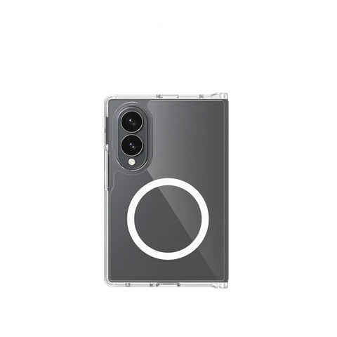 Samsung Galaxy Z Fold 8 Cover - Transparent - ONation Crystal Series - Premium Quality Clear Case No Yellowing Back With Smart Shockproof Cushions