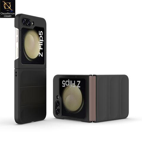 Samsung Galaxy Z Flip 5 5G Cover - Black - New Flexible TPU Mobile Phone Back Cover Scratch Proof Phone Protective Case