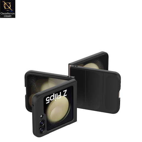 Samsung Galaxy Z Flip 5 5G Cover - Black - New Flexible TPU Mobile Phone Back Cover Scratch Proof Phone Protective Case