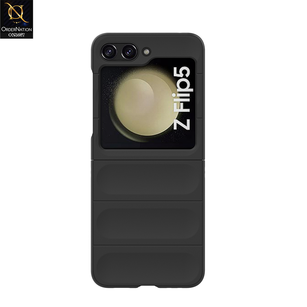 Samsung Galaxy Z Flip 5 5G Cover - Black - New Flexible TPU Mobile Phone Back Cover Scratch Proof Phone Protective Case