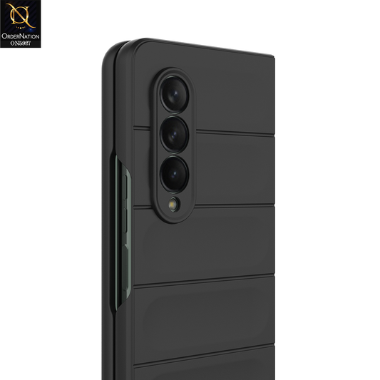 Samsung Galaxy Z Fold 3 5G Cover - Black - New Flexible TPU Mobile Phone Back Cover Scratch Proof Phone Protective Case