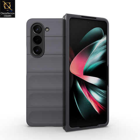 Samsung Galaxy Z Fold 5 5G Cover - Gray - New Flexible TPU Mobile Phone Back Cover Scratch Proof Phone Protective Case