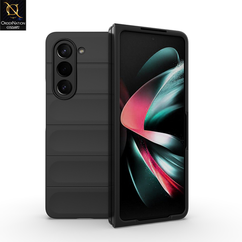 Samsung Galaxy Z Fold 5 5G Cover - Black - New Flexible TPU Mobile Phone Back Cover Scratch Proof Phone Protective Case