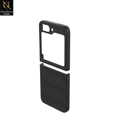 Samsung Galaxy Z Flip 6 Cover - Black - New Flexible TPU Mobile Phone Back Cover Scratch Proof Phone Protective Case