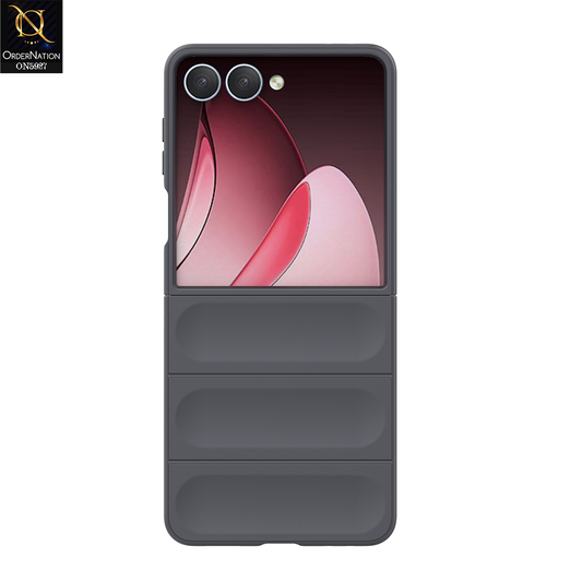 Samsung Galaxy Z Flip 7 Cover - Gray - New Flexible TPU Mobile Phone Back Cover Scratch Proof Phone Protective Case