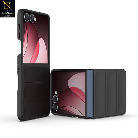 Samsung Galaxy Z Flip 7 Cover - Black - New Flexible TPU Mobile Phone Back Cover Scratch Proof Phone Protective Case