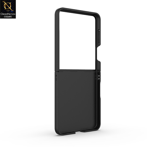 Samsung Galaxy Z Flip 7 Cover - Black - New Flexible TPU Mobile Phone Back Cover Scratch Proof Phone Protective Case