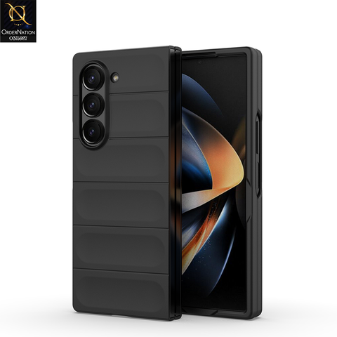 Samsung Galaxy Z Fold 6 5G Cover - Black - New Flexible TPU Mobile Phone Back Cover Scratch Proof Phone Protective Case