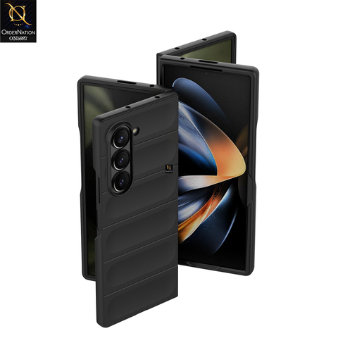 Samsung Galaxy Z Fold 6 5G Cover - Black - New Flexible TPU Mobile Phone Back Cover Scratch Proof Phone Protective Case
