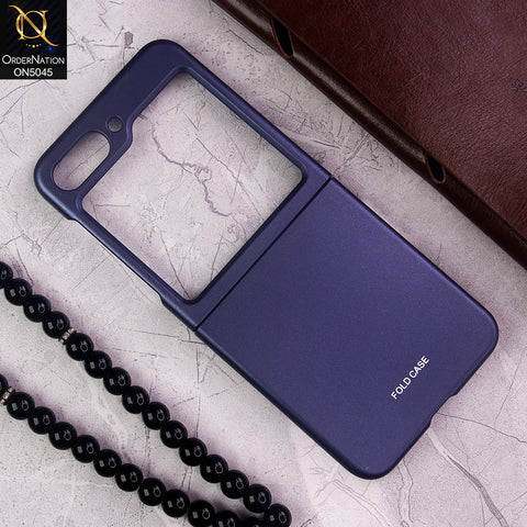 Samsung Galaxy Z Flip 5 5G Cover - Blue - Q Series - Skid and Oil Proof Protective Hard Shell Case