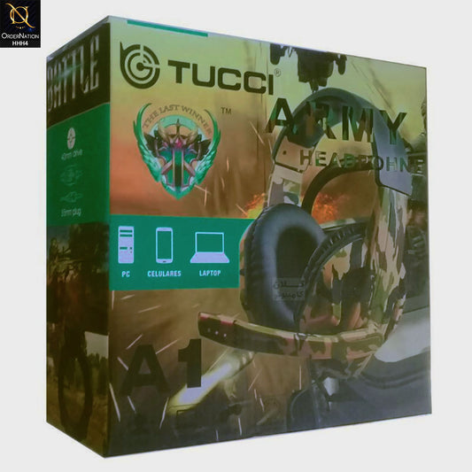 Tucci A1 Gaming Headphones Wired headset ( Not Wireless/Bluetooth )